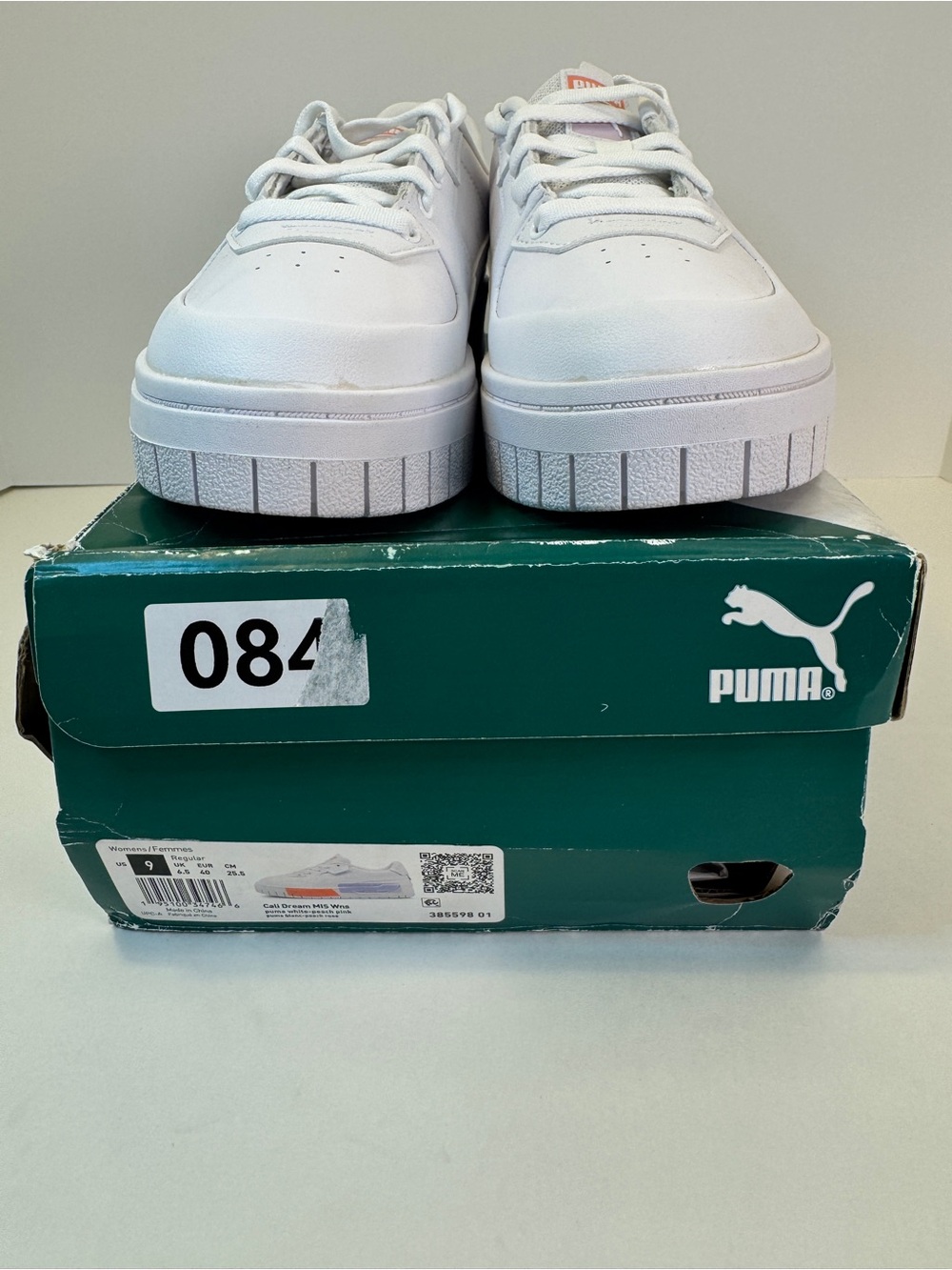 PUMA Cali Dream MIS White Peach Pink Lavender Women’s Size 9 Sneaker - Picture 3 of 8
